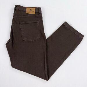 American Giant Rough Neck Stretch Canvas Straight Pant Men's 32 x 30 Brown